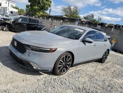 Salvage cars for sale at Opa Locka, FL auction: 2023 Honda Accord Touring Hybrid