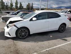 Salvage cars for sale at Rancho Cucamonga, CA auction: 2016 Toyota Corolla L