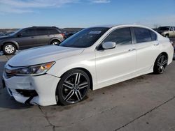 Salvage cars for sale at Grand Prairie, TX auction: 2017 Honda Accord Sport Special Edition