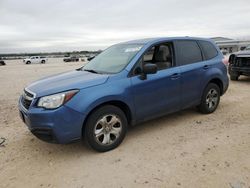 Salvage cars for sale from Copart San Antonio, TX: 2018 Subaru Forester 2.5I