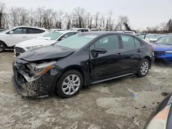 Salvage cars for sale from Copart Baltimore, MD: 2021 Toyota Corolla LE