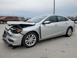 Salvage cars for sale at Grand Prairie, TX auction: 2017 Chevrolet Malibu LT