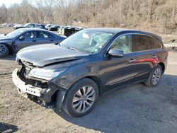 Salvage cars for sale at Marlboro, NY auction: 2015 Acura MDX Technology