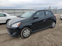 Salvage cars for sale at Kansas City, KS auction: 2015 Mitsubishi Mirage DE