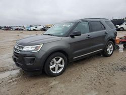 Salvage cars for sale at Houston, TX auction: 2018 Ford Explorer XLT