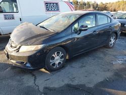 Salvage cars for sale at Exeter, RI auction: 2013 Honda Civic Hybrid