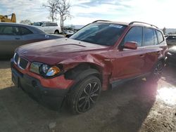 Salvage cars for sale from Copart San Martin, CA: 2004 BMW X3 2.5I