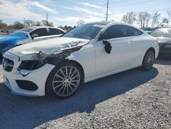 Mercedes-Benz salvage cars for sale: 2017 Mercedes-Benz C 300 4matic