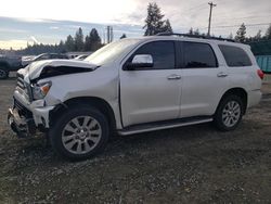 Toyota Sequoia salvage cars for sale: 2017 Toyota Sequoia Platinum