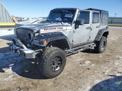 Jeep salvage cars for sale: 2015 Jeep Wrangler Unlimited Rubicon