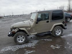 Jeep salvage cars for sale: 2004 Jeep Wrangler / TJ Sahara