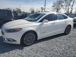 Salvage cars for sale at Riverview, FL auction: 2018 Ford Fusion TITANIUM/PLATINUM HEV