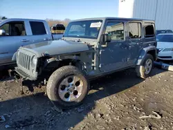 Salvage cars for sale at Windsor, NJ auction: 2015 Jeep Wrangler Unlimited Sahara