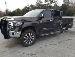 Toyota Tundra Crewmax Limited salvage cars for sale: 2018 Toyota Tundra Crewmax Limited