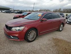 Salvage cars for sale from Copart Houston, TX: 2016 Volkswagen Passat SE