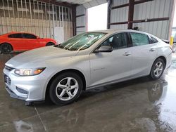 Carros salvage a la venta en subasta: 2018 Chevrolet Malibu LS