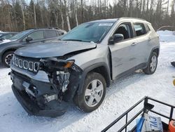 Salvage SUVs for sale at auction: 2022 Jeep Compass Latitude