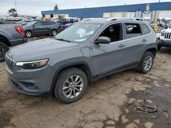 Salvage cars for sale at Woodhaven, MI auction: 2021 Jeep Cherokee Latitude LUX