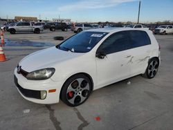 Salvage cars for sale at Grand Prairie, TX auction: 2011 Volkswagen GTI