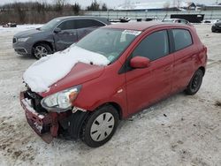 Mitsubishi Vehiculos salvage en venta: 2015 Mitsubishi Mirage DE