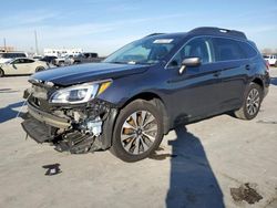 Salvage cars for sale from Copart Grand Prairie, TX: 2017 Subaru Outback 2.5I Limited