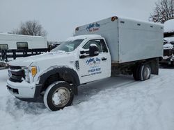 Salvage trucks for sale at Davison, MI auction: 2017 Ford F550 Super Duty