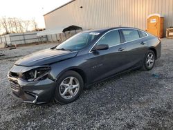 Vehiculos salvage en venta de Copart Spartanburg, SC: 2018 Chevrolet Malibu LS