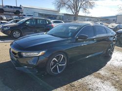 Salvage cars for sale from Copart Albuquerque, NM: 2018 Honda Accord Sport