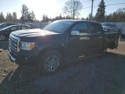 Salvage cars for sale from Copart Graham, WA: 2016 GMC Canyon SLT