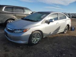 Carros salvage a la venta en subasta: 2012 Honda Civic LX