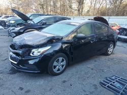 Salvage cars for sale from Copart Austell, GA: 2016 Chevrolet Cruze LS