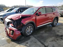 Salvage cars for sale at Windsor, NJ auction: 2019 Hyundai Santa FE SEL