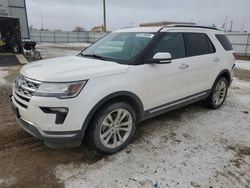 Salvage cars for sale at Bismarck, ND auction: 2018 Ford Explorer Limited