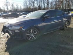 Salvage cars for sale at Waldorf, MD auction: 2019 Nissan Maxima S