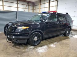 Salvage cars for sale at Columbia Station, OH auction: 2015 Ford Explorer Police Interceptor