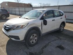 Salvage cars for sale from Copart Glassboro, NJ: 2015 Honda CR-V LX