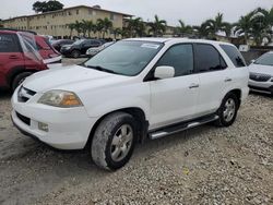 Acura salvage cars for sale: 2005 Acura MDX