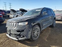 Salvage cars for sale at Elgin, IL auction: 2017 Jeep Grand Cherokee Summit