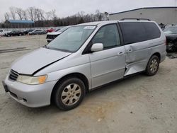 Honda Odyssey exl salvage cars for sale: 2002 Honda Odyssey EXL