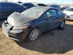 Salvage cars for sale at Elgin, IL auction: 2012 Honda Civic EX