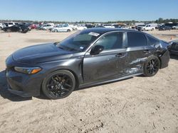 Salvage cars for sale at Houston, TX auction: 2024 Honda Civic Sport