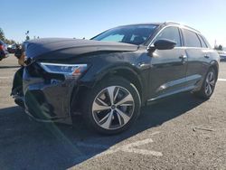 Salvage cars for sale at Rancho Cucamonga, CA auction: 2024 Audi Q8 E-TRON Premium Plus