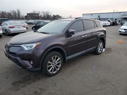 Salvage cars for sale at New Britain, CT auction: 2017 Toyota Rav4 Limited