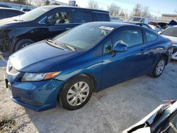 Salvage cars for sale from Copart Walton, KY: 2012 Honda Civic LX