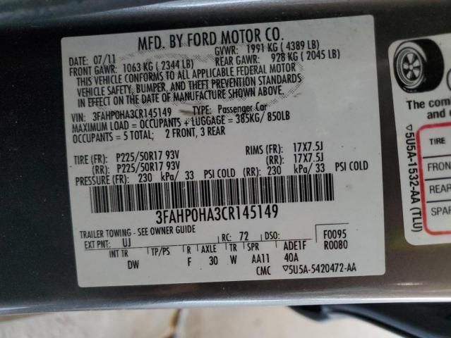 2012 Ford Fusion SE