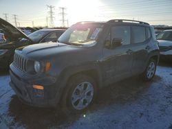 Salvage cars for sale at Elgin, IL auction: 2022 Jeep Renegade Limited