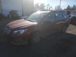 Salvage cars for sale at Woodburn, OR auction: 2017 Subaru Outback 2.5I