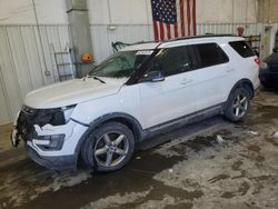 Salvage cars for sale at Mcfarland, WI auction: 2017 Ford Explorer XLT