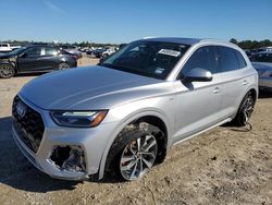 Salvage cars for sale at Houston, TX auction: 2022 Audi Q5 Premium Plus 45