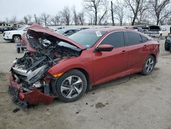 Salvage cars for sale at Bridgeton, MO auction: 2019 Honda Civic LX